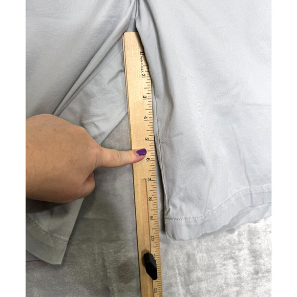 Talbots Shorts Womens 16 Gray Walking Bermuda Flat Front Pockets Stretch Golf - Picture 9 of 9